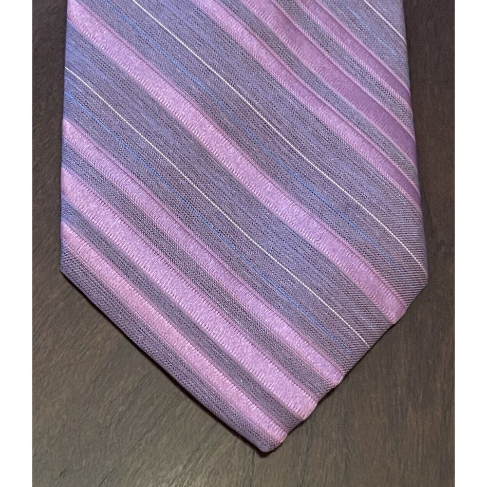 Manhattan Pink 95% Polyester 5% Silk Men’s Neck Tie Made In USA